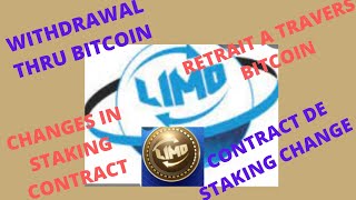 LIYEPLIMAL 20  WITHDRAWAL THRU BITCOIN  CHANGES IN STAKING CONTRACT [upl. by Tia]