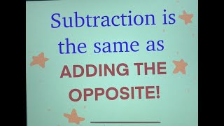 Subtracting Integers Song [upl. by Ai]