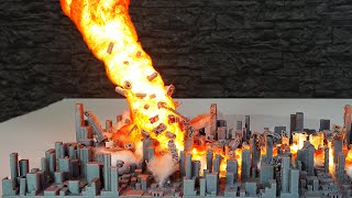 How to make FIRE TORNADO Diorama [upl. by Alset]