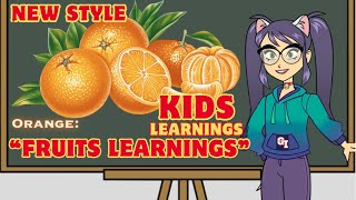 Fruits Names Learnings Kids Learning Toon Animation Nursery Rhymes [upl. by Percival54]