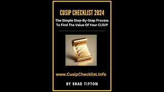 new CUSIP Checklist for 2024 to discharge debt by Brad Tipton [upl. by Lizzie603]