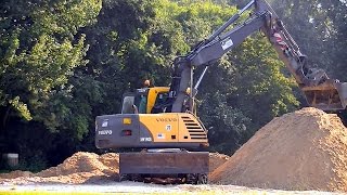 Mobilbagger Volvo EW140B in Aschendorf  Wheeled excavator Volvo EW140B [upl. by Yorke]