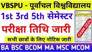 Vbspu News TodayVbspu Exam Date 2024Vbspu Ba 1st SemesterVbspu Rmlau Samarth Portal Registration [upl. by Ycats]