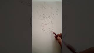 Goku ssj 🔥god sketch drawing shorts [upl. by Malo]