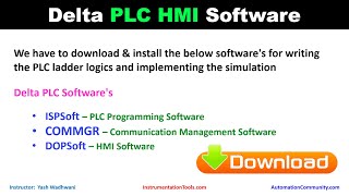 Delta PLC HMI Software Download  ISPSoft DOPSoft COMMGR [upl. by Lyon]