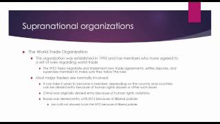 Unit 3 Lesson 1 EU Supranational Organizations [upl. by Hunt]