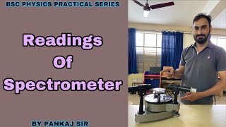 How to Use Spectrometer in Hindi  Readings  Optics Practical  BSC 3rd Sem All University [upl. by Ennairam]