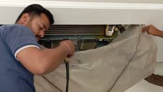 daikin  How to service a one way cassette TRAININGDAIKIN hvac viral [upl. by Oitaroh]