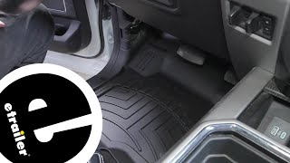 etrailer  WeatherTech HP Front Auto Floor Mats Review [upl. by Sidwel]