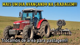 TERMINAMOS UMA DAS ÁREAS PARA PASTAGEM DE VERÃO E JÁ INICIAMOS A GRADAGEM DE OUTRA [upl. by Anivram]