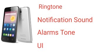 Alcatel Pixi First  Ringtone  Notification Sound  Alarms Tone  UI [upl. by Yldarb]