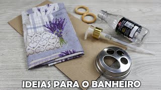 3 IDEIAS PARA ORGANIZAR E DECORAR O BANHEIRO [upl. by Normak]