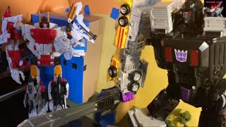 Combiner Showdown Menasor VS Superion Transformers StopMotion Short [upl. by Filide]