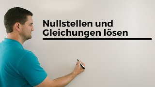 Nullstellen und Gleichungen lösen Zusammenhang  Mathe by Daniel Jung [upl. by Georgeta566]