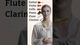 Famous Musical Instruments Vocabulary with Accurate Pronunciation 🎵 [upl. by Cartie740]