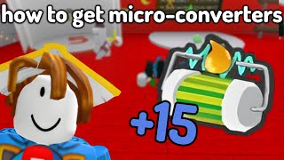 How To Get Micro Converters In Bee Swarm Simulator [upl. by Eiralih]