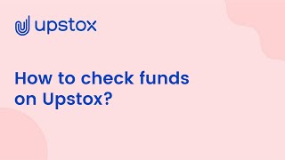 How To Check Funds On Upstox [upl. by Ennyl760]