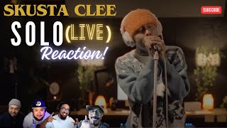 Skusta Clee  SOLO Live  REACTION  Skusta breezy [upl. by Aihsekat]