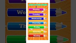 Week days song in english  Sunday Monday Tuesday nurseryrhymes staylittlechannel [upl. by Negiam]