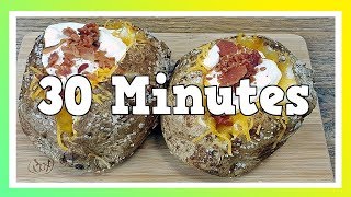 How To Make Baked Potatoes Fast [upl. by Ellenej]