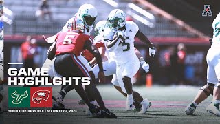 Game Highlights South Florida vs Western Kentucky Football September 2 2023 [upl. by Shelden]