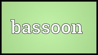 Bassoon Meaning [upl. by Lama]