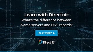 Whats the Difference Between DNS Records and Name Servers  Directnic FAQ Explained [upl. by Cindy]