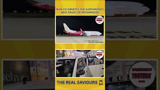 THE SAVIOURS 👩‍✈️✈️ trichy airindia breakingnews viralvideo tata flight trichyairport [upl. by Ursel]