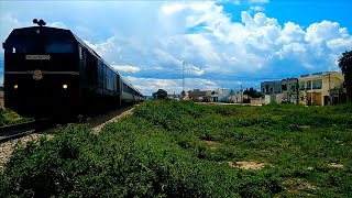 LOCOMOTIVE 060DP152 ON TRAIN EXPRESS NTA 14 FROM GHARDIMAOU TO TUNIS🇹🇳 قطار جندوبة في اتجاه تونس [upl. by Earezed724]