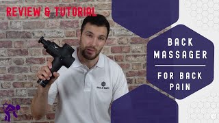 How To Use Massager Gun For Back Pain Tutorial amp Review [upl. by Hans]