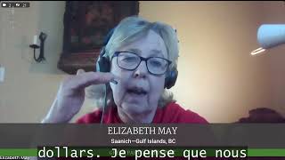 Elizabeth demande aux conservateurs leur position sur lexternalisation de la fonction publique [upl. by Shuma732]