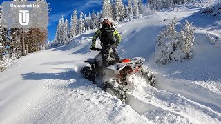 Frozen Playground 🥶❄️ Deep Snow Ride❗ Can Am Renegade [upl. by Belmonte]