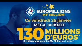 Résultats de l Euromillions du Vendredi 26 janvier 2024 [upl. by Cassady]