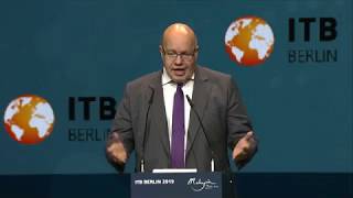 ITB Berlin 2019 Bundeswirtschaftsminister Peter Altmaier [upl. by Annoif]