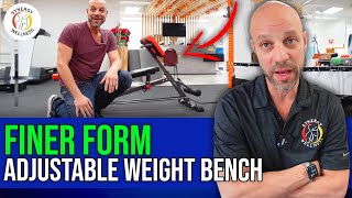 Finer Form MultiFunctional Adjustable Weight Bench  Product Review [upl. by Enimzzaj]