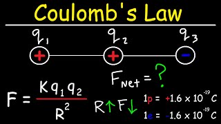 Coulombs Law  Net Electric Force amp Point Charges [upl. by Torras]