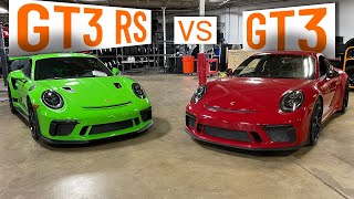 PORSCHE 911 GT3 vs GT3 RS COMPARISON [upl. by Greenwell]