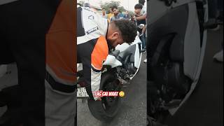 Tayar me hawa hua kam🤭🤣 motorbike bmws1000rrlovers pro3000rider hayabusa shorts trending [upl. by Lasala47]