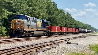 Beat Up ES40DC 5299 Leads CSX L607 by Wilco Blvd [upl. by Arvind309]