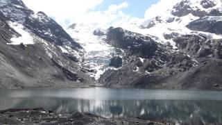 Pelechuco Lake a glacier lake in the Bolivian Andes [upl. by Kcirredal396]