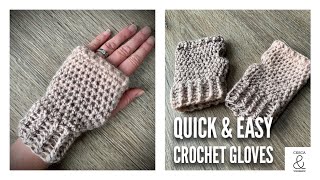 Quick amp Easy Crochet Gloves [upl. by Strait232]