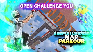 Free Fire New Craftland Map  Ff Parkour Map Code  Craftland Map Code  Free Fire parkour ff [upl. by Ahseryt247]