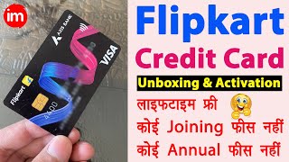 Flipkart Axis Bank Credit Card Unboxing and Activation  flipkart credit card pin generation  Guide [upl. by Ylsew]