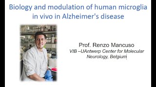 European Microglia Webinar Series by Renzo Mancuso 20231205 [upl. by Bendite651]