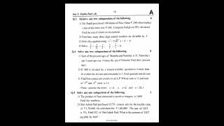 Class 10 Maths 1 first semester question paper2024💯💯🔥🔥 Maharashtra board 🔥 [upl. by Assenay]