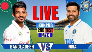 India vs Bangladesh 2nd Test Day 4  IND vs BAN Live Score amp Commentary  INDIAN BATTING [upl. by Nirret]