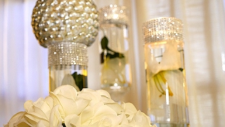 DIY  Dollar Tree Wedding Bling Centerpieces [upl. by Naresh83]