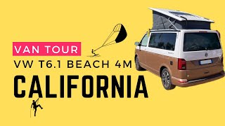 Van tour VW CALIFORNIA beach T61 4motion  KITESURF CLIMBING YOGA [upl. by Naira]