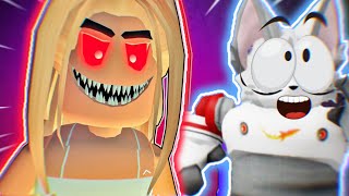 ESCAPE EVIL CRUSH OBBY Roblox New Update Obby Lunar Cat [upl. by Pence]