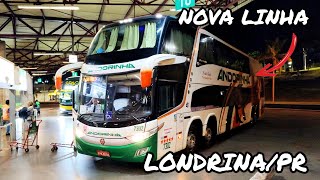 ANDORINHA COM NOVA LINHA EM OPERAÇÃO NA RODOVIÁRIA DE LONDRINAPR  MOVIMENTAÇÃO DAS 2300 ÀS 2340 [upl. by Kallista819]